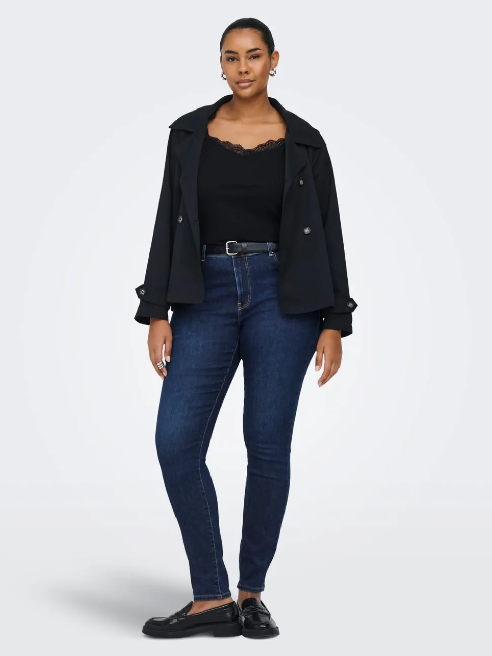 CARALLY Vita media Skinny Fit Jeans
