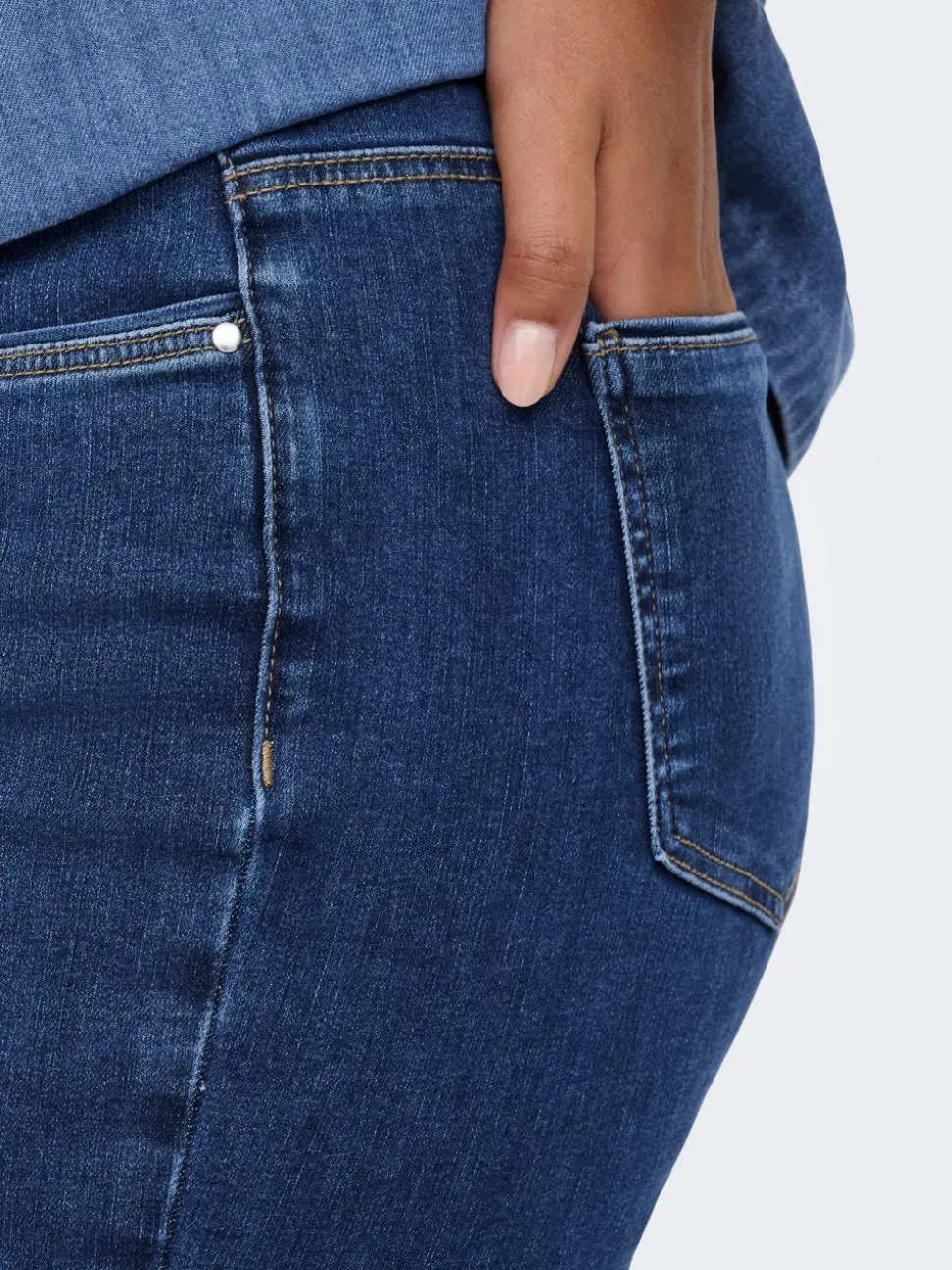 CARALLY Vita media Skinny Fit Jeans