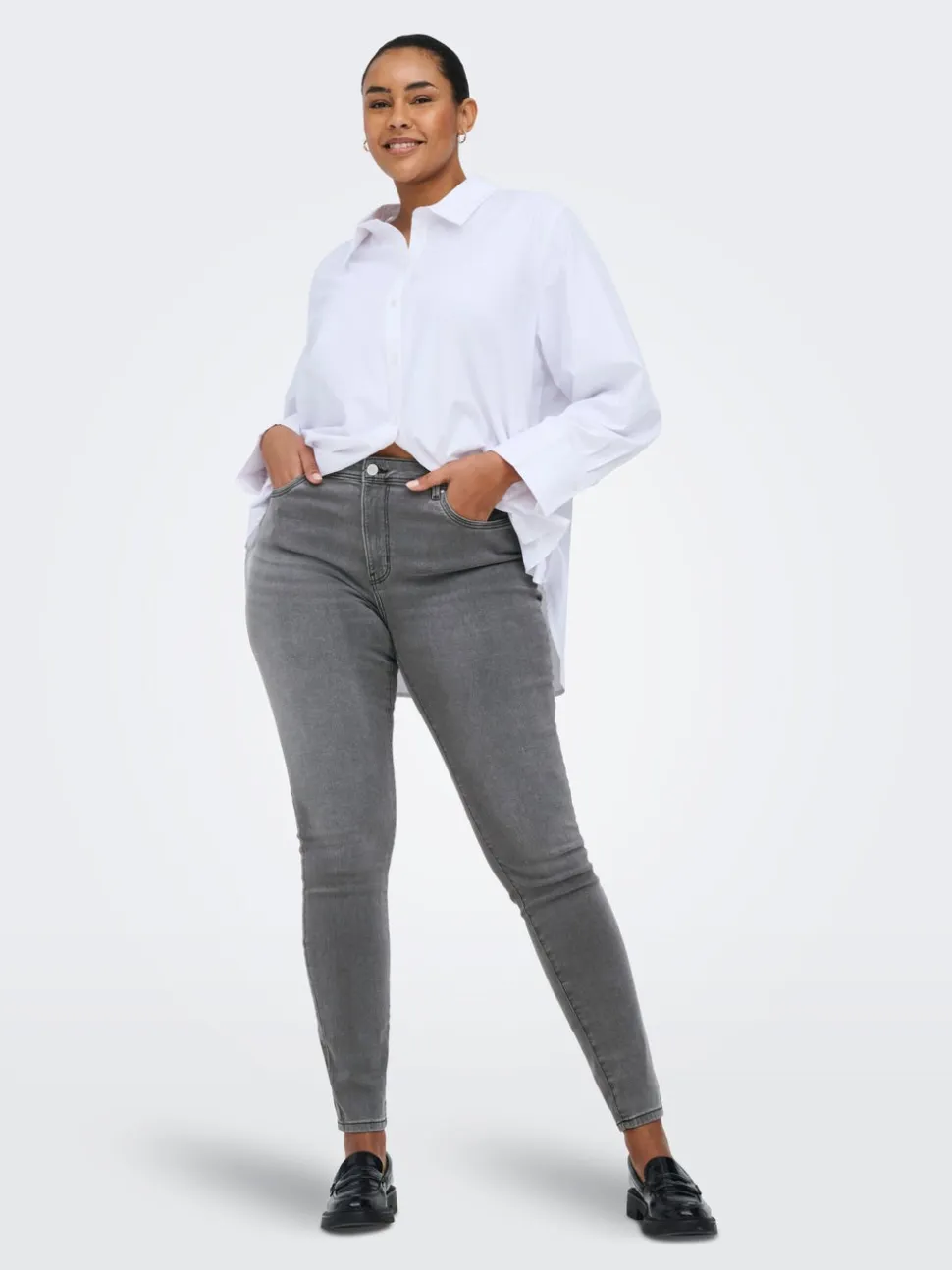 CARALLY Vita media Skinny Fit Jeans