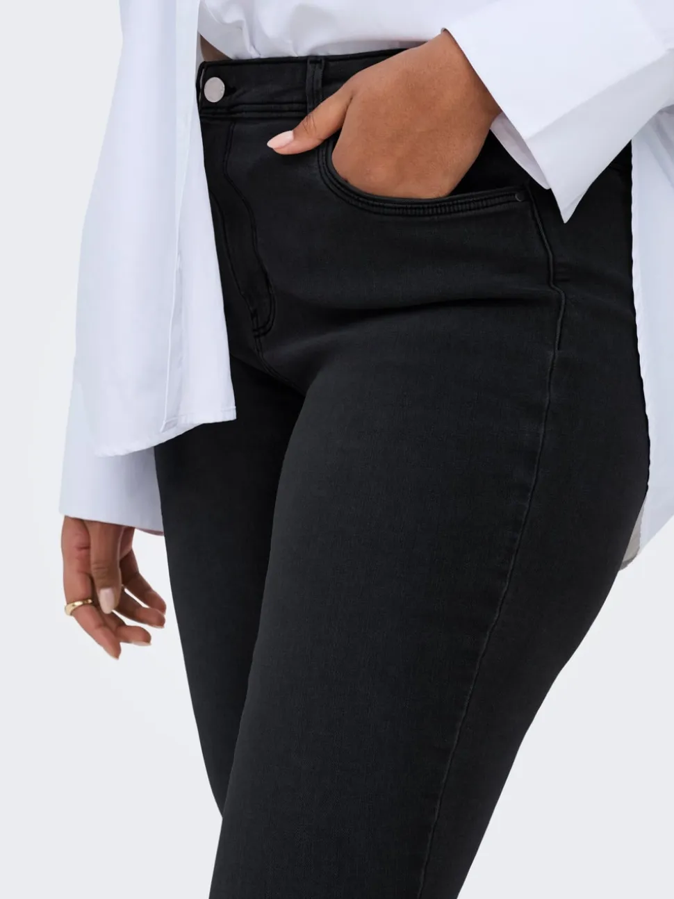 CARALLY Vita media Skinny Fit Jeans