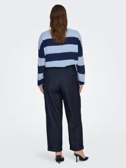 CARASHBY Straight Fit Cropped Jeans
