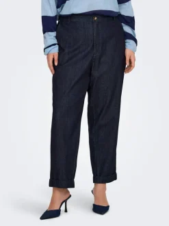 CARASHBY Straight Fit Cropped Jeans
