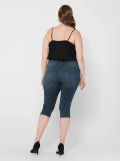 CARAUGUSTA Vita alta Skinny Fit Bermuda in jeans