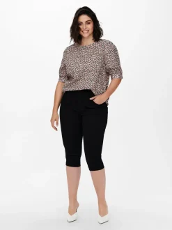 CARAUGUSTA Vita alta Skinny Fit Bermuda in jeans