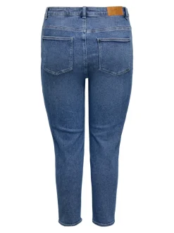 CARCATWALK Vita alta Mom Fit Lunghezza alla caviglia Jeans
