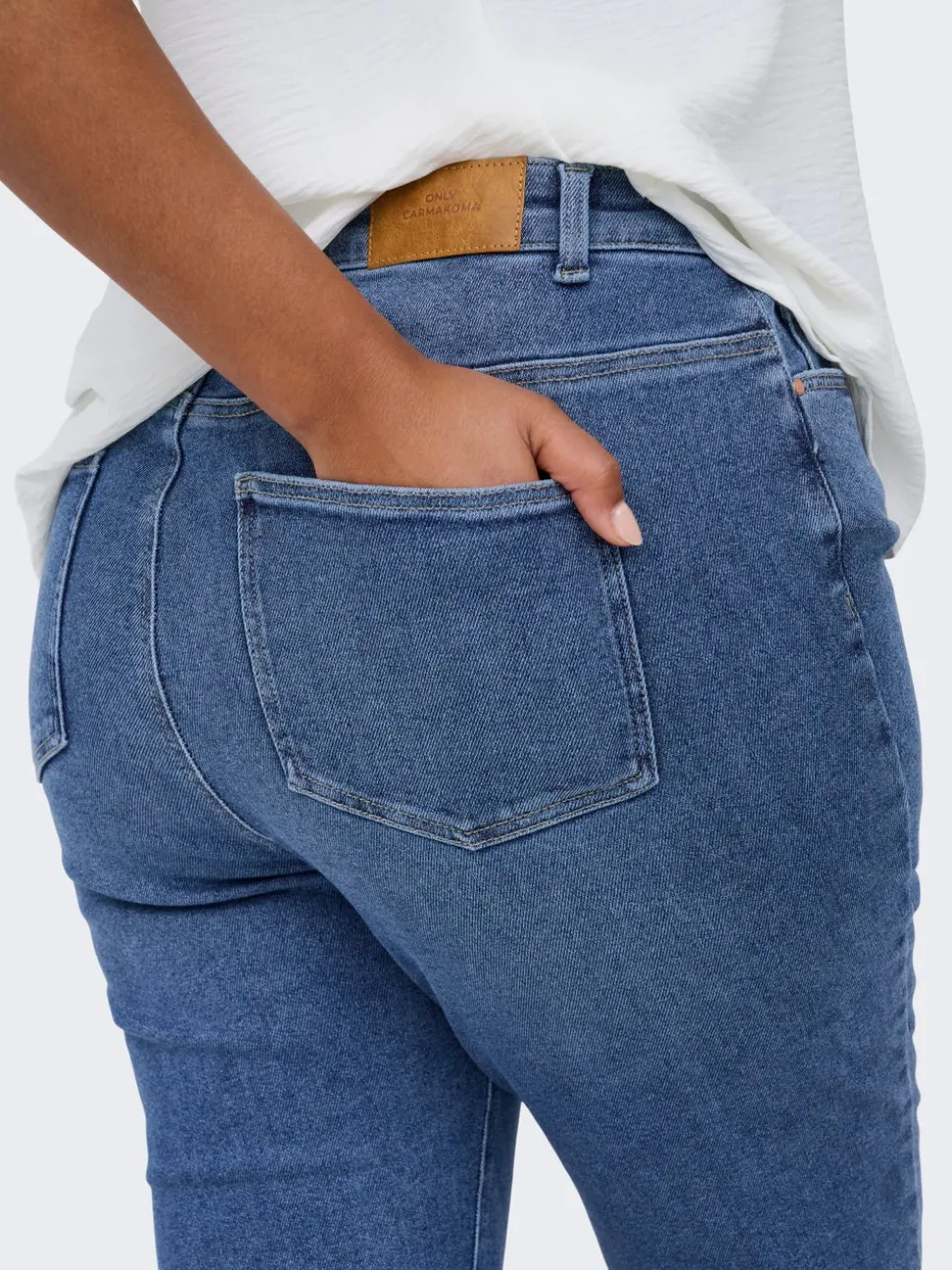 CARCATWALK Vita alta Mom Fit Lunghezza alla caviglia Jeans