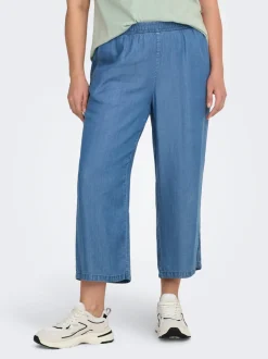 CARCHARIS Cropped Fit Pantaloni a gamba larga