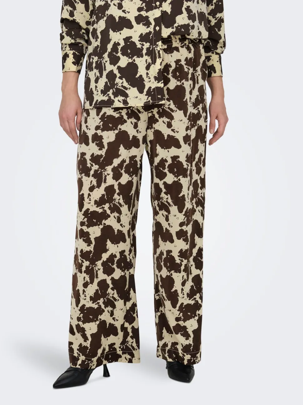 CARCOLACOW Wide Leg Fit Pantaloni a gamba larga