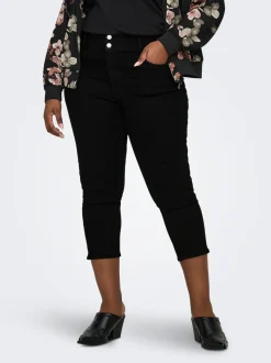 CARCRUZ Jeans Capri A Vita Alta