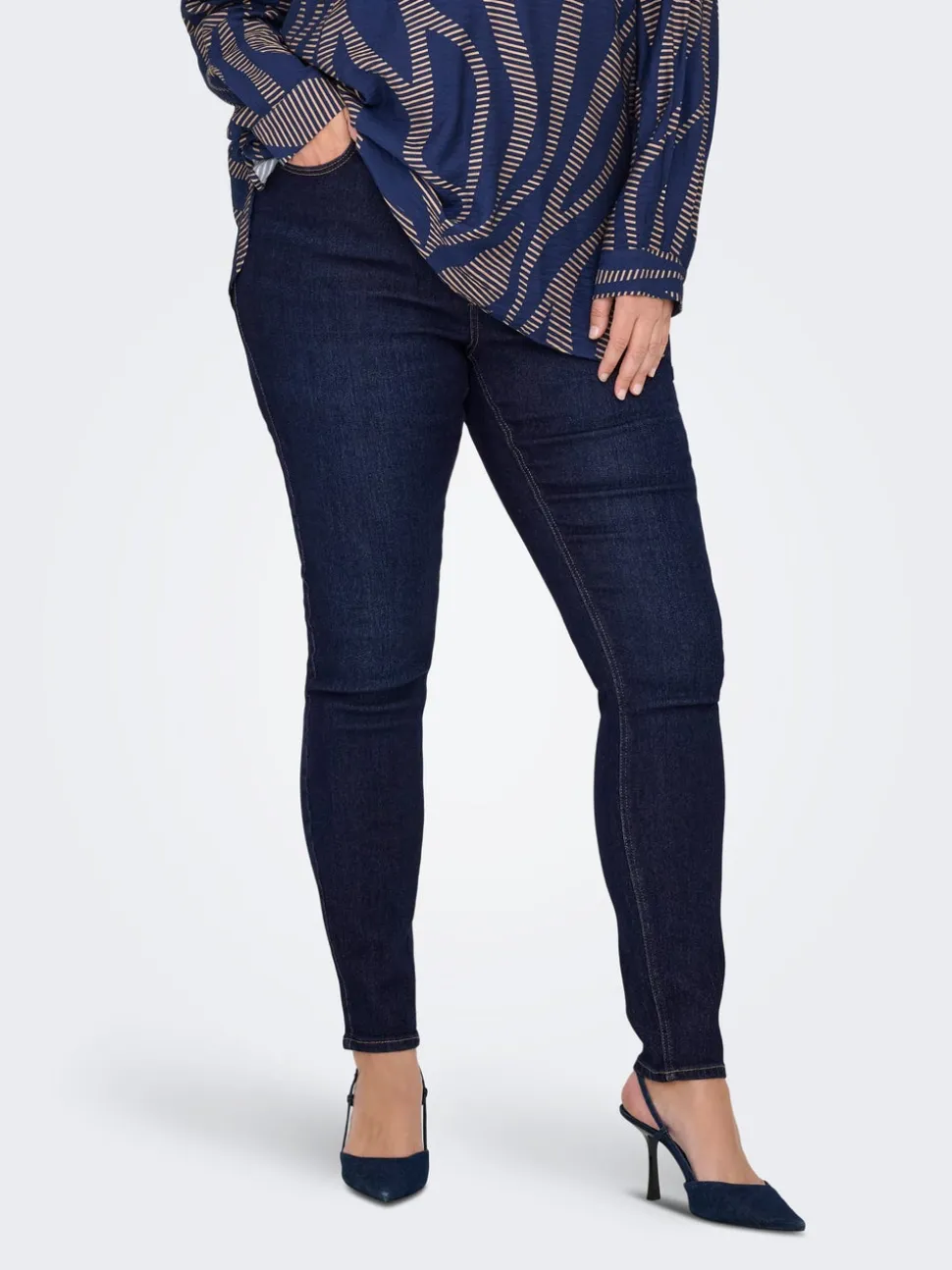CARCRUZ Vita alta Skinny Fit Lunghezza alla caviglia Jeans