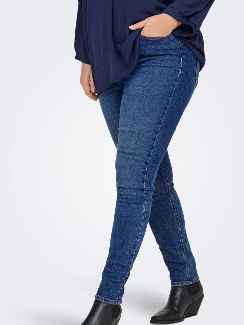 CARCRUZ Vita alta Skinny Fit Lunghezza alla caviglia Jeans