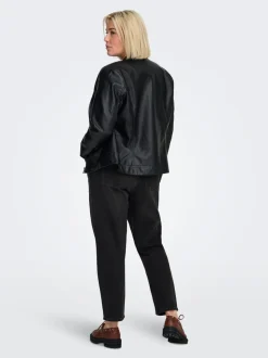 CAREMILY Vita alta Straight Fit Lunghezza alla caviglia Jeans