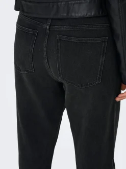 CAREMILY Vita alta Straight Fit Lunghezza alla caviglia Jeans