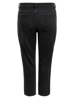 CAREMILY Vita alta Straight Fit Lunghezza alla caviglia Jeans