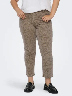 CAREMILY Vita alta Straight Fit Lunghezza alla caviglia Jeans