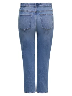 CAREMILY Vita alta Straight Fit Lunghezza alla caviglia Jeans