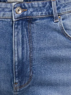 CAREMILY Vita alta Straight Fit Lunghezza alla caviglia Jeans