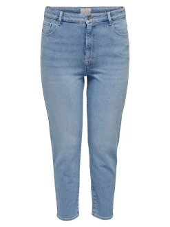CAREMILYSTRETCH Vita alta Straight Fit Lunghezza alla caviglia Jeans