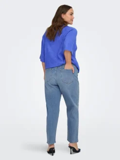 CAREMILYSTRETCH Vita alta Straight Fit Lunghezza alla caviglia Jeans