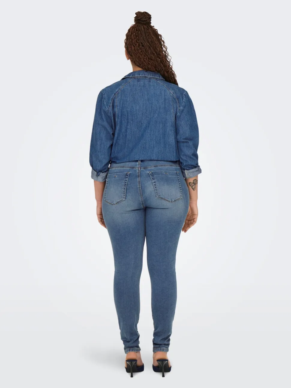 CARFOREVER Vita alta Skinny Fit Jeans