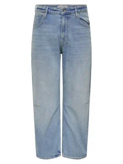 CARFRANKIE Vita alta Barrel fit Lunghezza alla caviglia Jeans