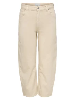 CARFRANKIE Vita alta Barrel fit Lunghezza alla caviglia Jeans
