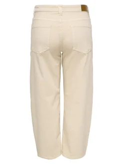 CARFRANKIE Vita alta Barrel fit Lunghezza alla caviglia Jeans