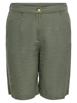 CARGOA Loose Fit Lino Bermuda formali