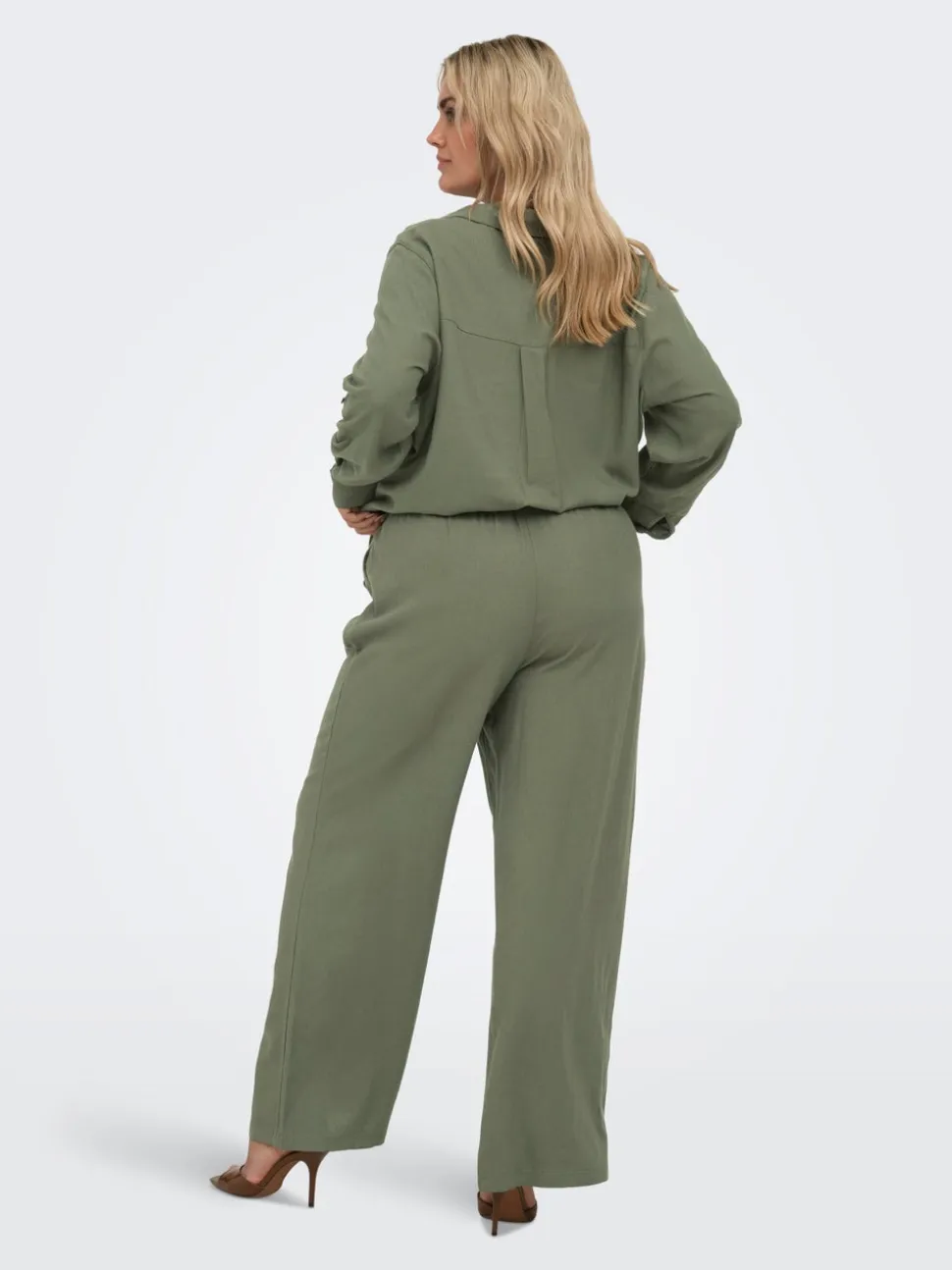 CARGOA Straight Fit Lino Pantaloni