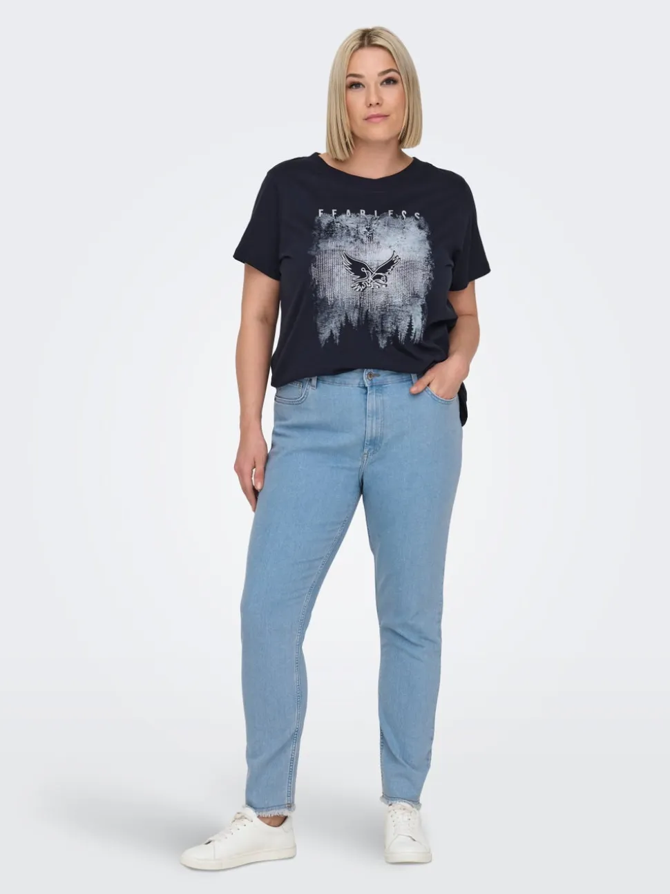 -CARHUSH Vita media Skinny Fit Lunghezza alla caviglia Jeans