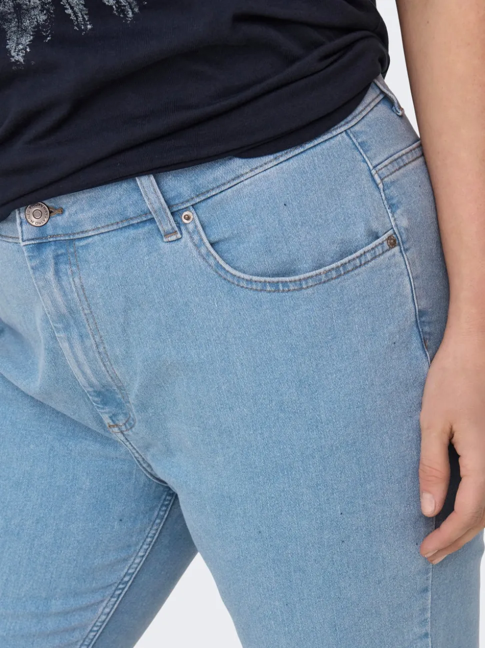 -CARHUSH Vita media Skinny Fit Lunghezza alla caviglia Jeans