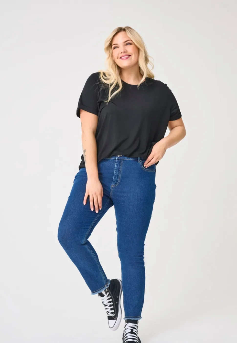 CARHUSH Vita media Skinny Fit Lunghezza alla caviglia Jeans