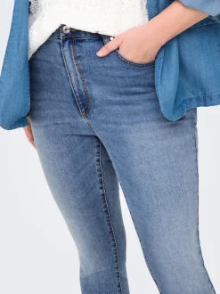 CARICONIC Vita alta Skinny Fit Lunghezza alla caviglia Jeans