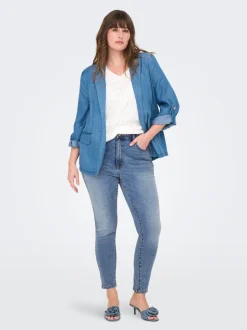 CARICONIC Vita alta Skinny Fit Lunghezza alla caviglia Jeans