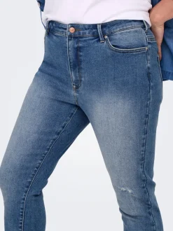 CARICONIC Vita alta Skinny Fit Lunghezza alla caviglia Jeans