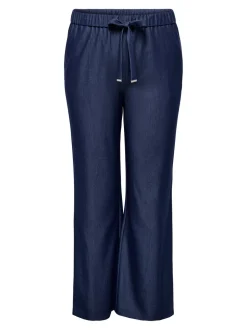 CARIRIA Wide Leg Fit Lino Pantaloni a gamba larga