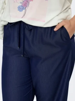 CARIRIA Wide Leg Fit Lino Pantaloni a gamba larga