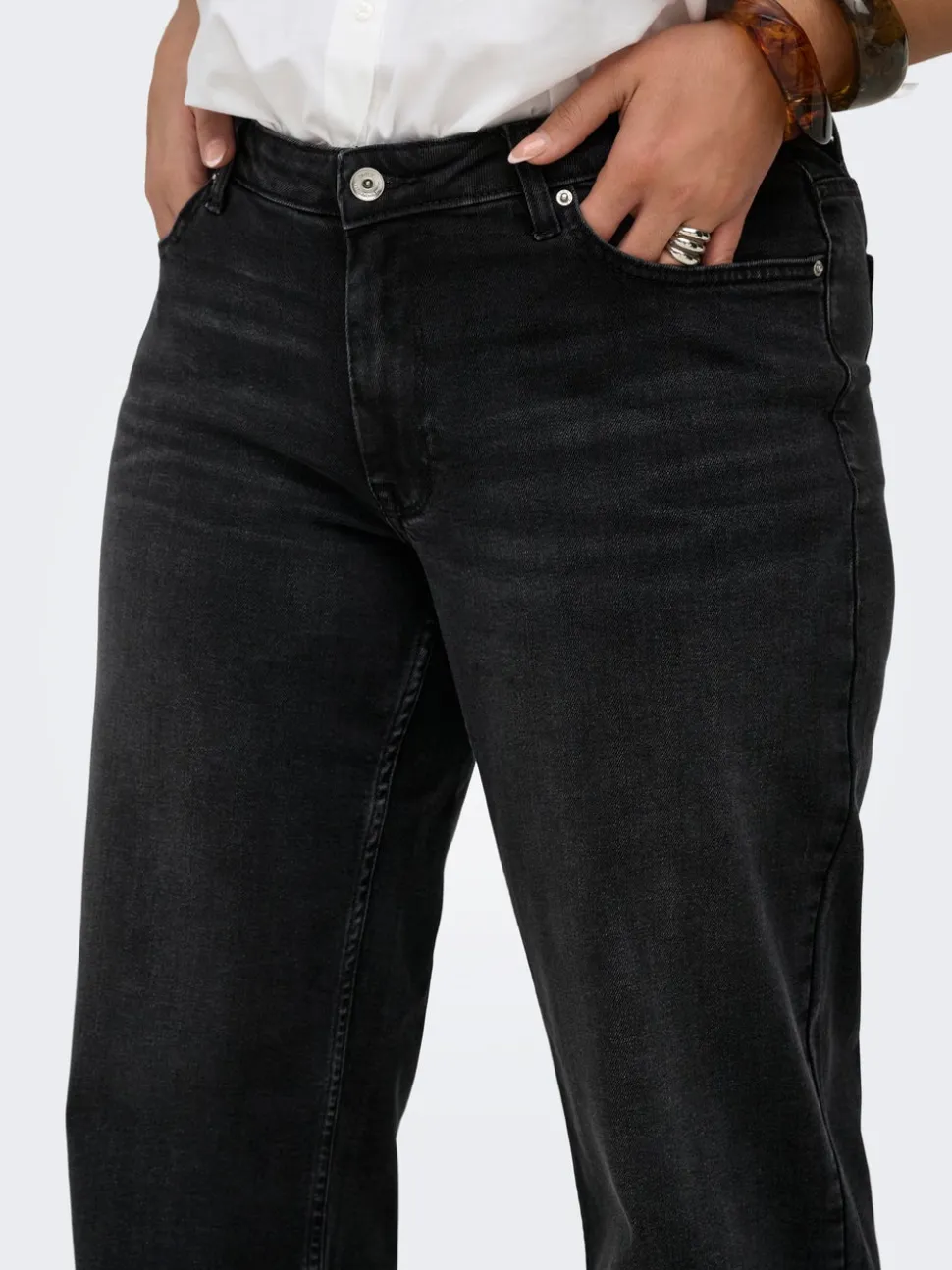 CARJULLES Vita bassa Wide Leg Fit Jeans