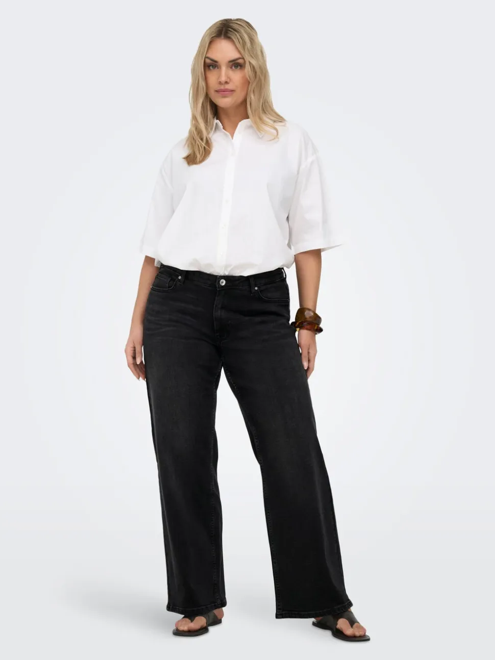 CARJULLES Vita bassa Wide Leg Fit Jeans
