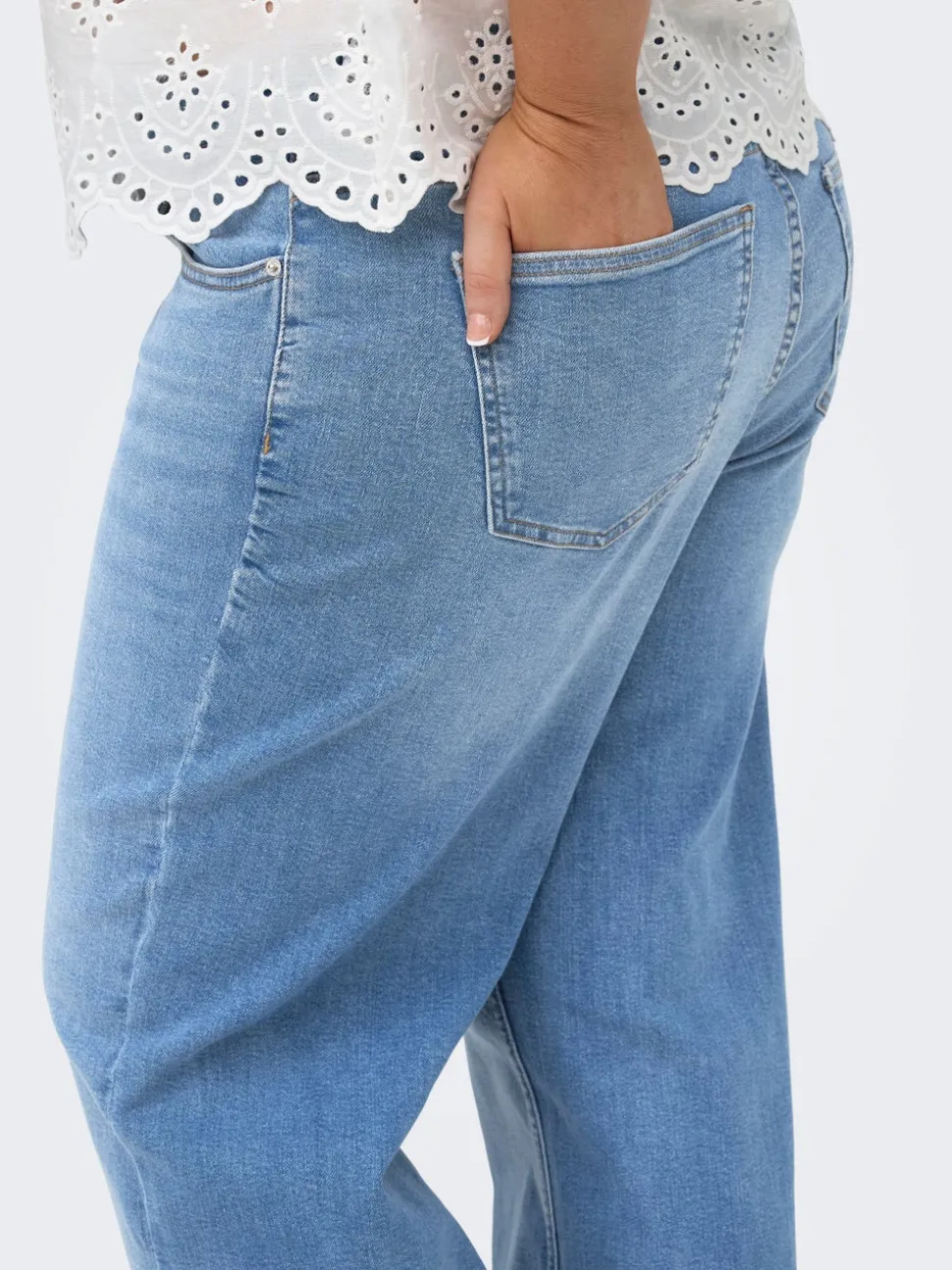 CARJULLES Vita bassa Wide Leg Fit Jeans