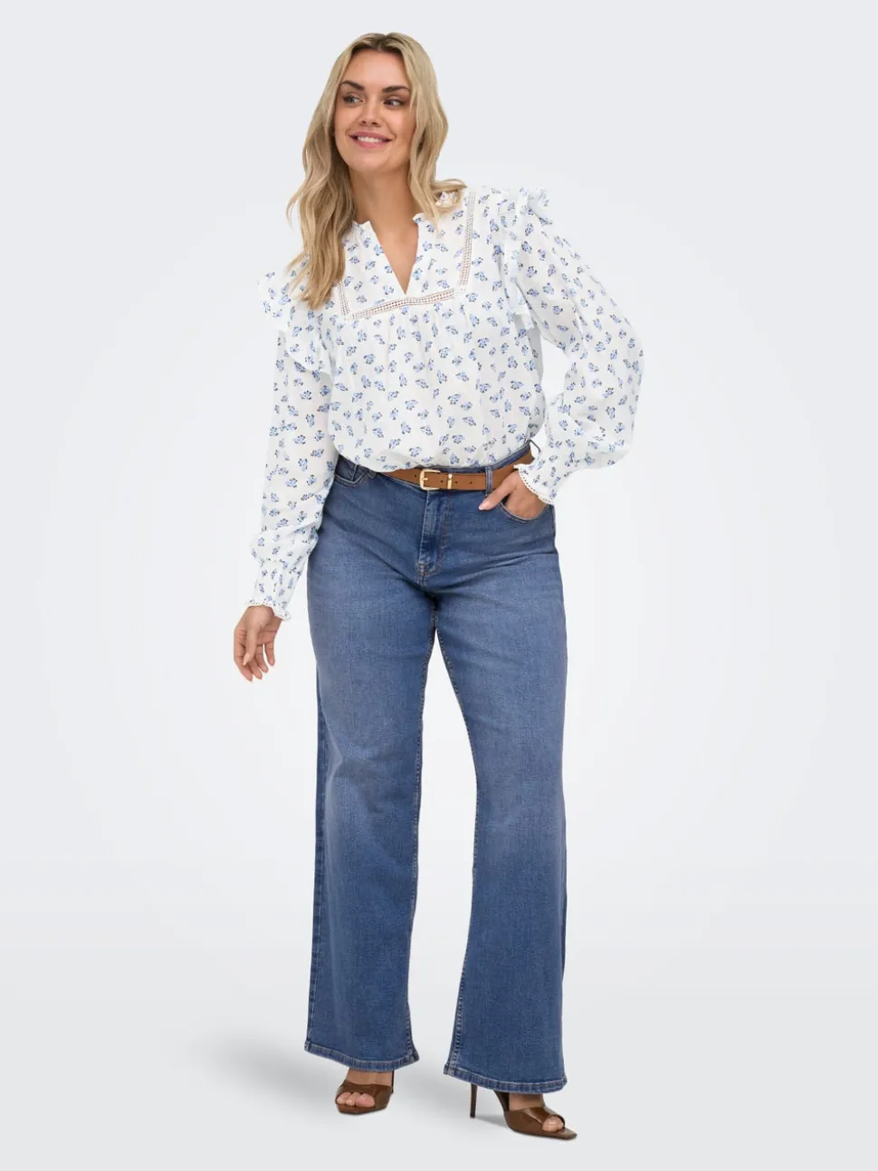 CARJULLES Vita media Wide Leg Fit Jeans