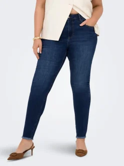 CARLACE Vita media Skinny Fit Lunghezza alla caviglia Jeans