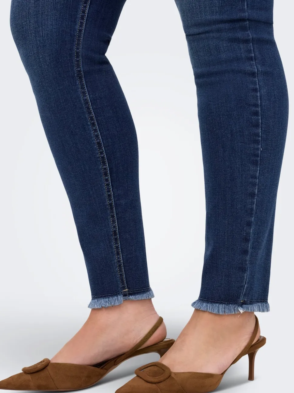 CARLACE Vita media Skinny Fit Lunghezza alla caviglia Jeans