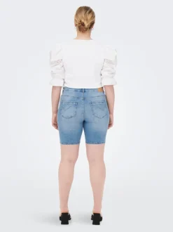 CARLAOLA Skinny Fit Bermuda in jeans