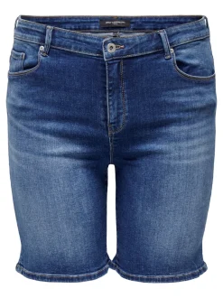CARLAOLA Vita alta Skinny Fit Bermuda in jeans
