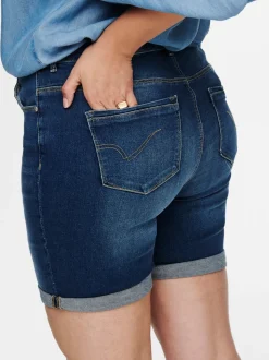 CARLAOLA Vita alta Skinny Fit Bermuda in jeans