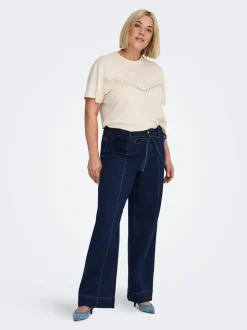 CARMADISON Vita alta Wide Leg Fit Jeans