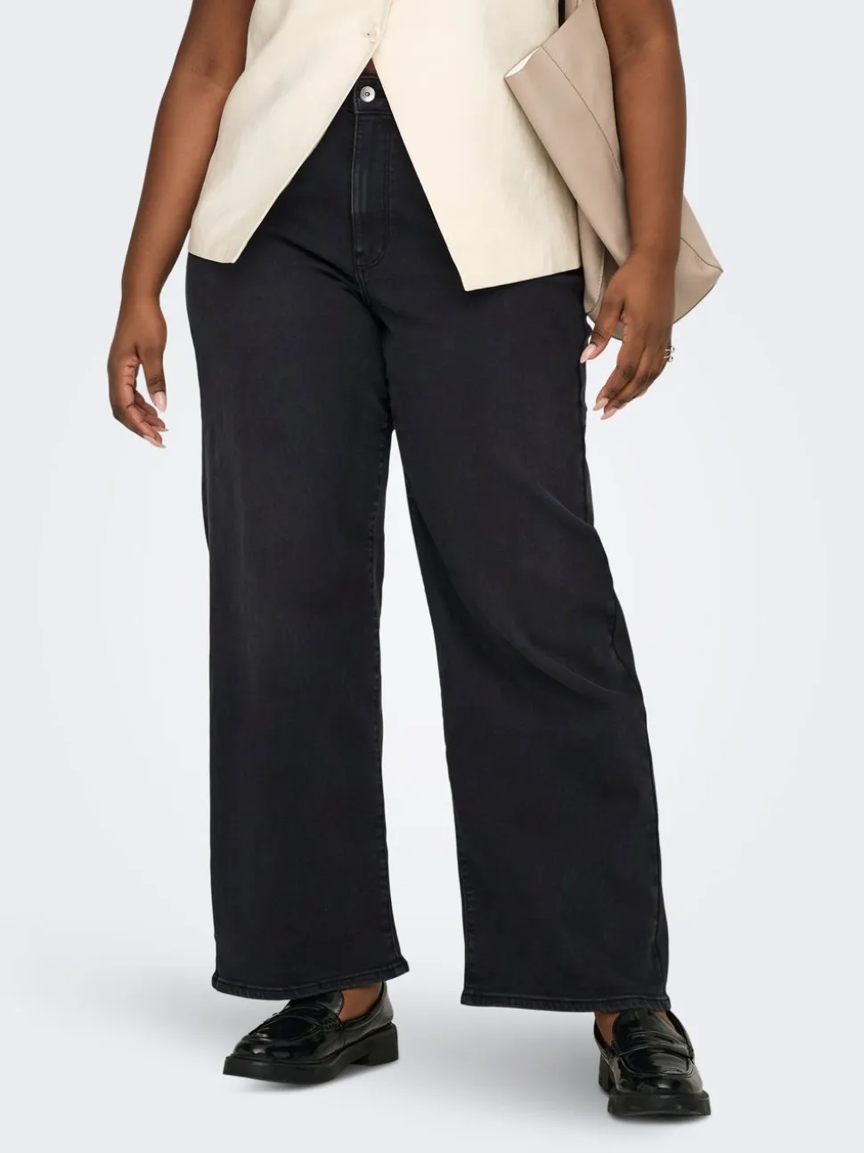 CARMADISON Vita alta Wide Leg Fit Jeans