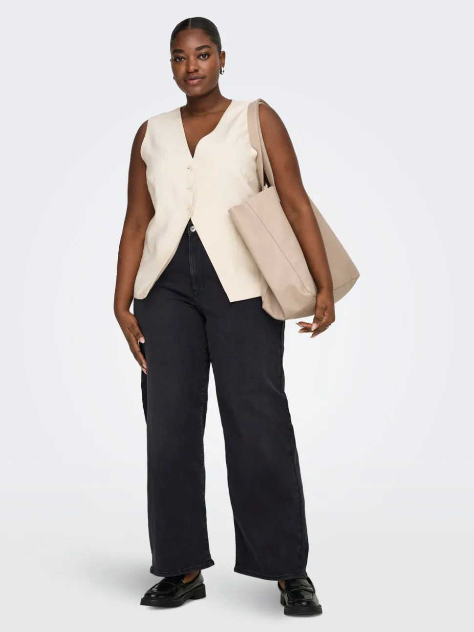 CARMADISON Vita alta Wide Leg Fit Jeans