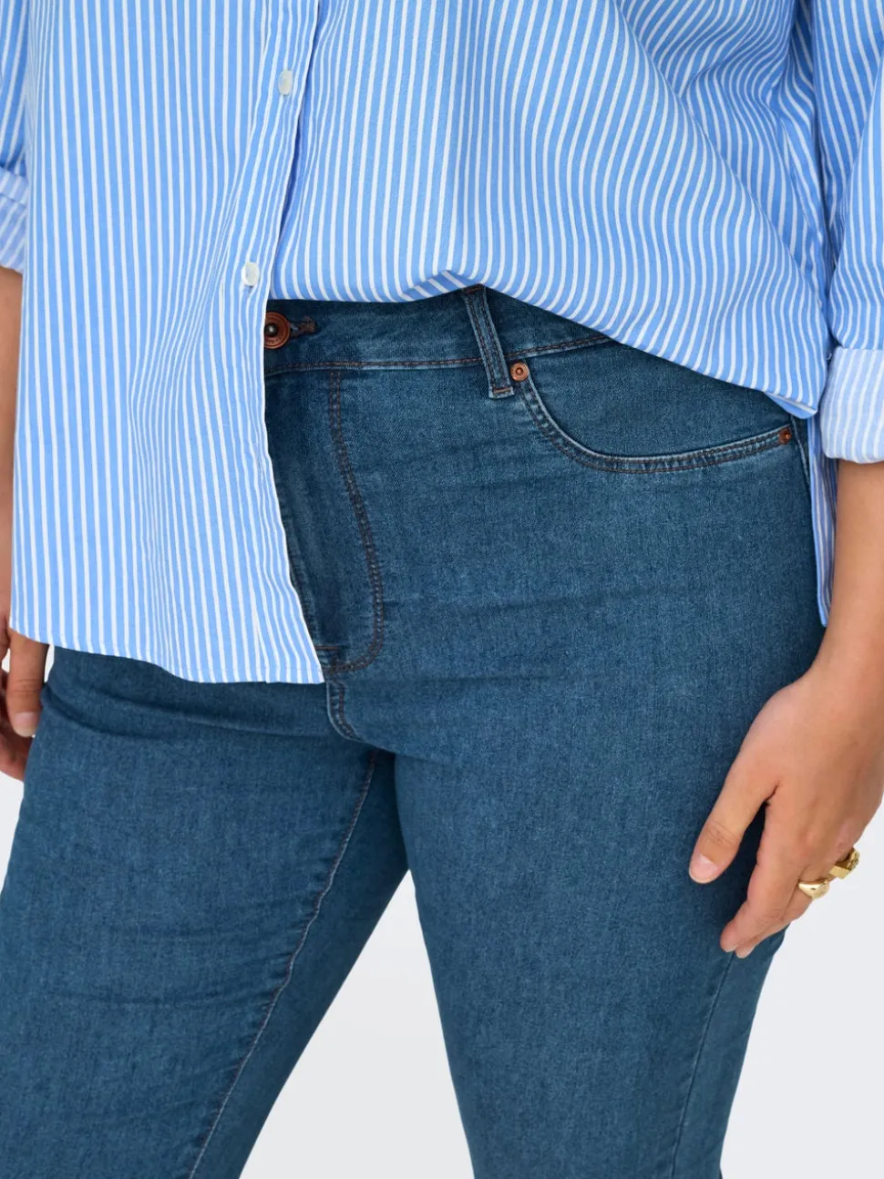 CARMILA-IRIS Vita alta Skinny Fit Lunghezza alla caviglia Jeans